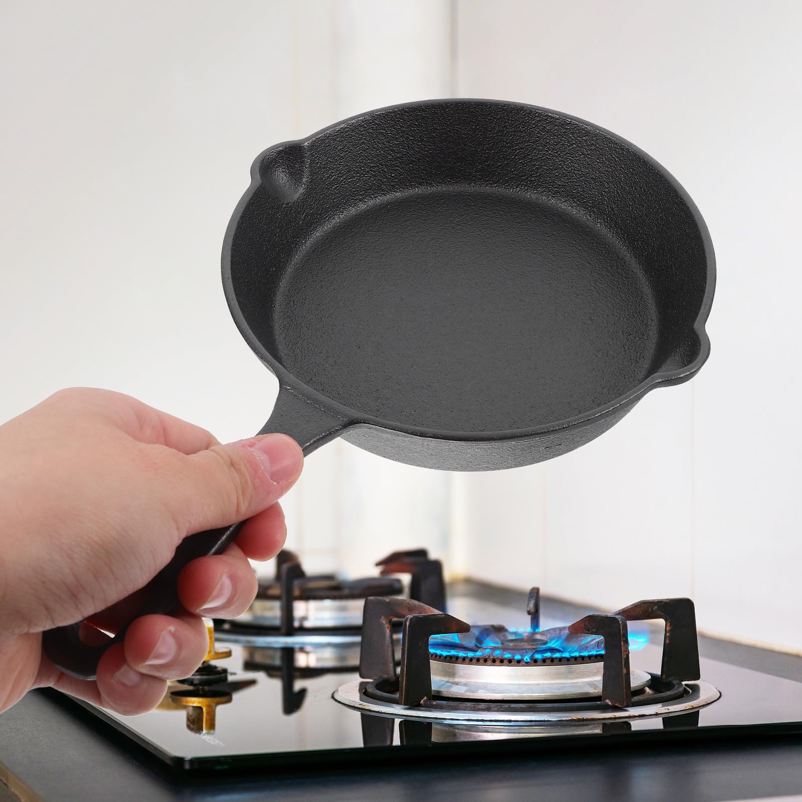 Amazon | WRITWAA 厚手鋳鉄ミニフライパン14cm ノンスティック